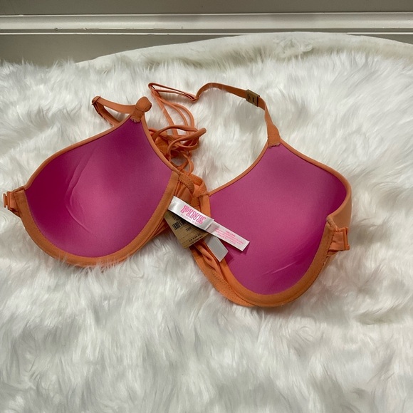PINK Victoria's Secret Orange and Black Bra Intimates - Picture 11 of 11